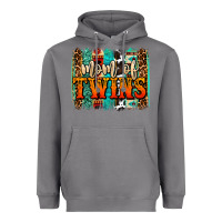 Storm mom of twins western brushstroke Heavyweight Hoodie - OliviaCreatesArt