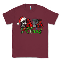 Burgundy Papa Claus with christmas lights and mistletoe Classic Tee - NancyCooperArtShop