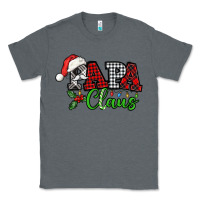 Charcoal Heather Papa Claus with christmas lights and mistletoe Classic Tee - NancyCooperArtShop