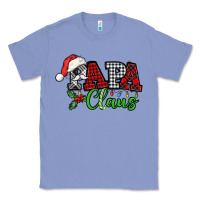 Colony Blue Papa Claus with christmas lights and mistletoe Classic Tee - NancyCooperArtShop