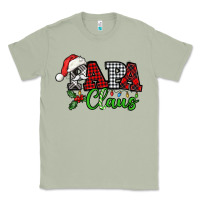 Matcha Papa Claus with christmas lights and mistletoe Classic Tee - NancyCooperArtShop