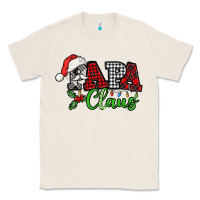 Natural Papa Claus with christmas lights and mistletoe Classic Tee - NancyCooperArtShop