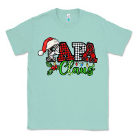 Seafoam Papa Claus with christmas lights and mistletoe Classic Tee - NancyCooperArtShop