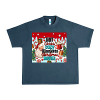 Midnight Navy hot cocoa cozy blankets christmas movies tumbler Urban Heavy Tee - MaliasSmallBusiness