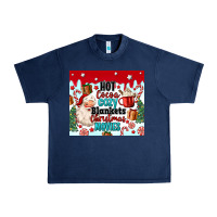 Navy hot cocoa cozy blankets christmas movies tumbler Urban Heavy Tee - MaliasSmallBusiness