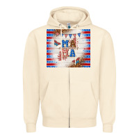 Sandshell American mama Zipper Hoodie - TumblerDesignByShophia