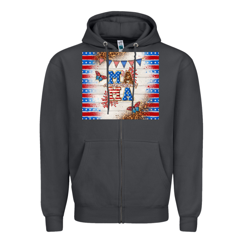 American Mama Zipper Hoodie by TumblerDesignByShophia | Teevron