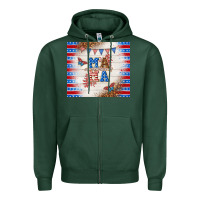 Sports Green American mama Zipper Hoodie - TumblerDesignByShophia