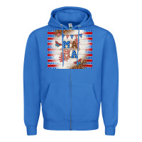 True Royal American mama Zipper Hoodie - TumblerDesignByShophia