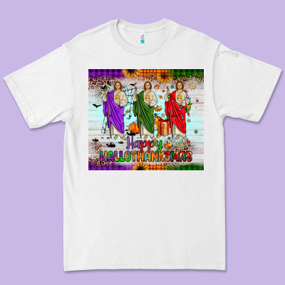 San Judas Happy  Hallothanksmas Premium Tee Designed By Jahusdesignshop