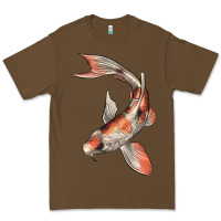 Cacao Koi Fish Premium Tee - LillyAllenDesigns