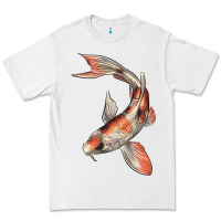 White Koi Fish Premium Tee - LillyAllenDesigns