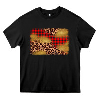 Black christmas leopard glitter background Heavy Core Tee - AdoDesignShop