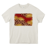 Cream christmas leopard glitter background Heavy Core Tee - AdoDesignShop
