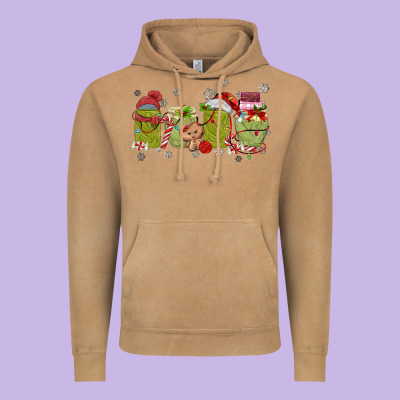 Canned Pickles Christmas Light Vintage Hoodie Designed By Maliassmallbusiness