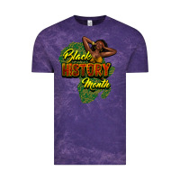 Cloud Purple black history month Vintage Tee - NancyCooperArtShop