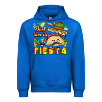 Cobalt Just Here To Fiesta Urban Hoodie - CowhideDigitalArt