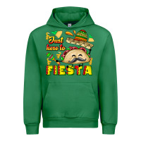 Emerald Just Here To Fiesta Urban Hoodie - CowhideDigitalArt