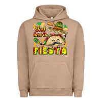 Pigment Burro Just Here To Fiesta Urban Hoodie - CowhideDigitalArt