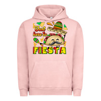 Pigment Salmon Just Here To Fiesta Urban Hoodie - CowhideDigitalArt