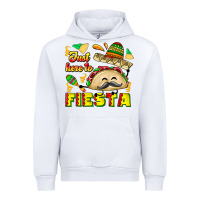 White Just Here To Fiesta Urban Hoodie - CowhideDigitalArt