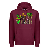 Burgundy Wee bit o' Irish St. Patrick's Premium Hoodie - CowGirlArtShop