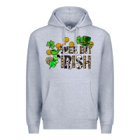 Heather Grey Wee bit o' Irish St. Patrick's Premium Hoodie - CowGirlArtShop
