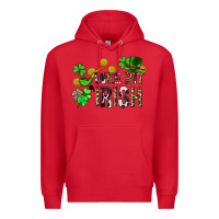 Red Wee bit o' Irish St. Patrick's Premium Hoodie - CowGirlArtShop