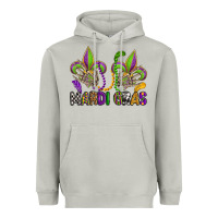 Moon Dust mardi gras skeleton hands  fleur de lis Heavyweight Hoodie - OliviaCreatesArt