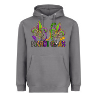Storm mardi gras skeleton hands  fleur de lis Heavyweight Hoodie - OliviaCreatesArt