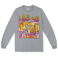 Heather Grey little miss 100 days smarter Long Sleeve Tee - Artiststas