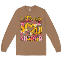 Toasted Coconut little miss 100 days smarter Long Sleeve Tee - Artiststas