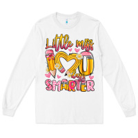 White little miss 100 days smarter Long Sleeve Tee - Artiststas