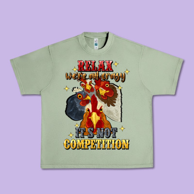 Relax Were All Crazy Its Not Competition Urban Heavy Tee Designed By Jahusdesignshop