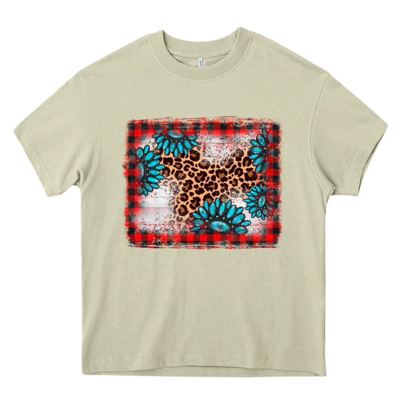 Christmas Gemstone Leopard Background Heavy Core Tee by AdoDesignShop | Teevron