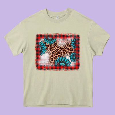 Christmas Gemstone Leopard Background Heavy Core Tee Designed By Adodesignshop