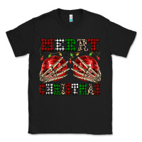 Black Merry Christmas skeleton hands boobs Classic Tee - NancyCooperArtShop