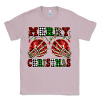 Lilac Merry Christmas skeleton hands boobs Classic Tee - NancyCooperArtShop