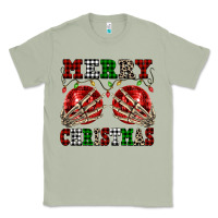 Matcha Merry Christmas skeleton hands boobs Classic Tee - NancyCooperArtShop