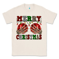 Natural Merry Christmas skeleton hands boobs Classic Tee - NancyCooperArtShop