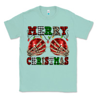 Merry Christmas Skeleton Hands Boobs Classic Tee | Teevron