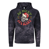 Cloud Black so merry it's scary Vintage Hoodie - MaliasSmallBusiness