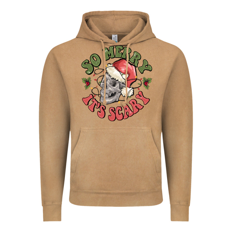 So Merry It's Scary Vintage Hoodie by MaliasSmallBusiness | Teevron