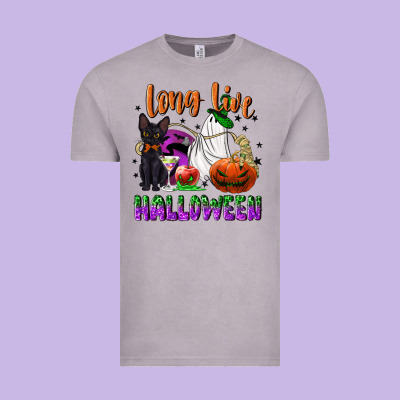 Long Live Halloween Vintage Tee Designed By Nancycooperartshop