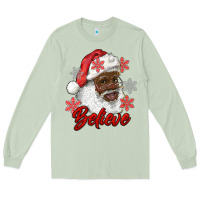Matcha african american santa believe Long Sleeve Tee - RanaPortraitStore