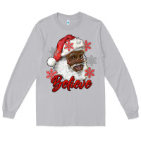 Moon Dust african american santa believe Long Sleeve Tee - RanaPortraitStore