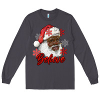 Smoke african american santa believe Long Sleeve Tee - RanaPortraitStore