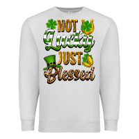Dove Grey St. Patrick's Not lucky just blessed Premium Sweatshirt - OliviaCreatesArt