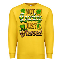 Lemon St. Patrick's Not lucky just blessed Premium Sweatshirt - OliviaCreatesArt