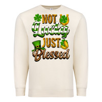 Sandshell St. Patrick's Not lucky just blessed Premium Sweatshirt - OliviaCreatesArt
